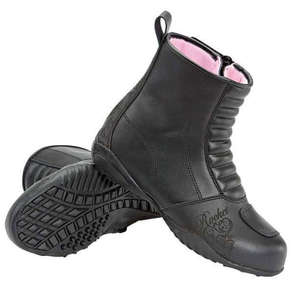 Joe Rocket Moto Adira Ladies Womens Leather Riding Boots Black SZ 12 